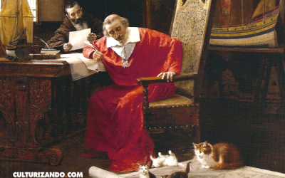 El cardenal Richelieu y los gatos